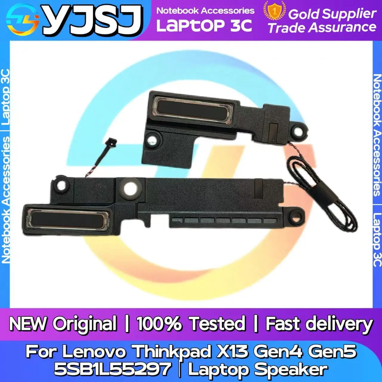 

Новый оригинальный аудиодинамик для ноутбука Lenovo Thinkpad X13 Gen4 Gen5, встроенный динамик, звуковой сигнал 5SB1L55297