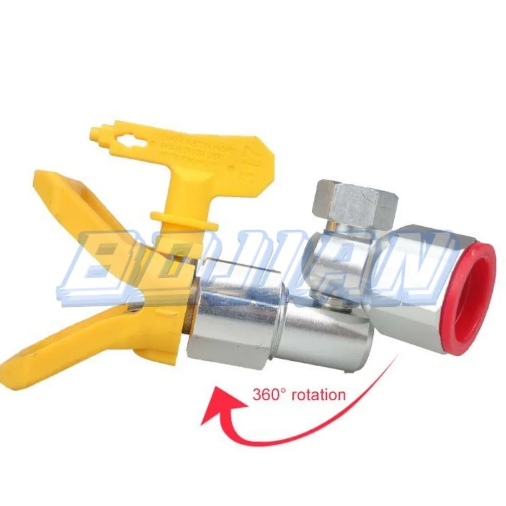 Universal  Airless Spray Gun Connector 360 Rotatable Aluminum Alloy Airless Paint Sprayer Swivel Joint Adapter