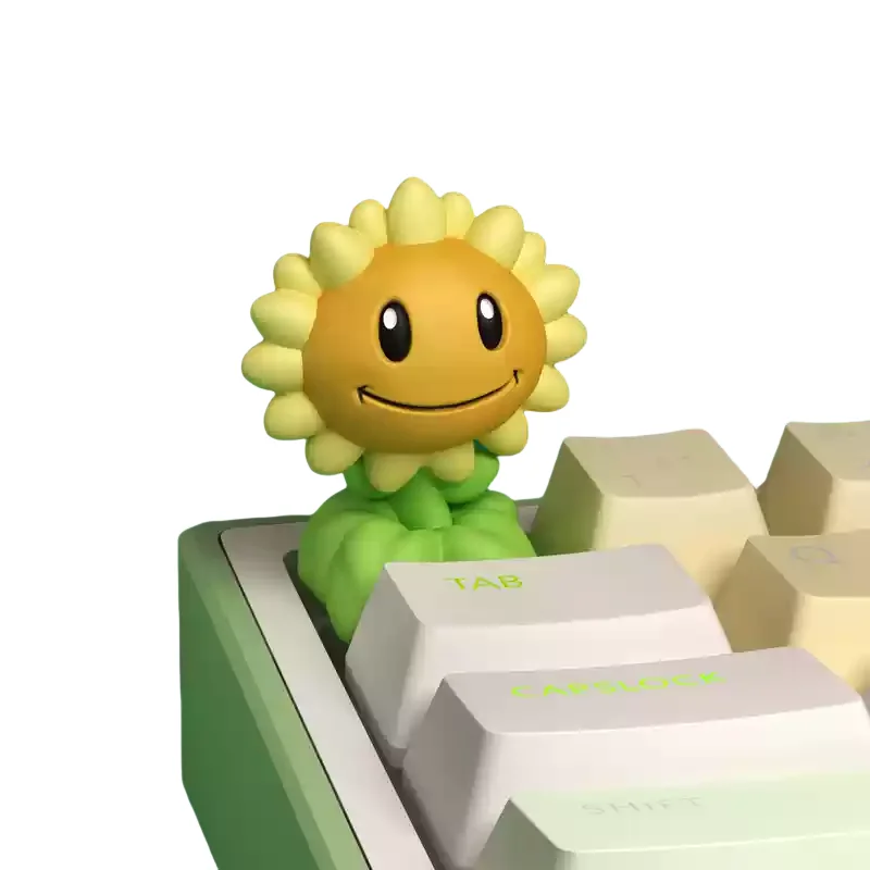 نبات إبداعي قابل للتخصيص مقابل زومبي أغطية مفاتيح ميكانيكية للوحة المفاتيح ثلاثية الأبعاد على طراز الرسوم المتحركة ملحقات ألعاب الكمبيوتر