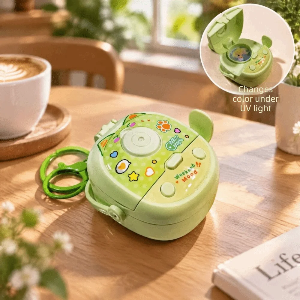 Funny Color-Changing Roast Duck Keychain Cartoon Temperature-Sensitive Rice Cooker Roast Duck Pendant Unique PVC