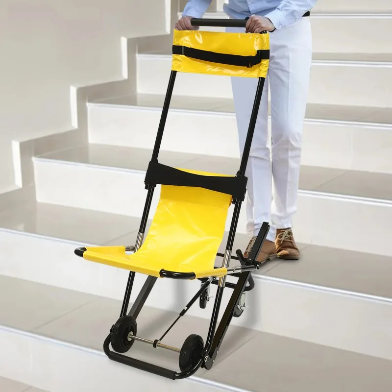 Aluminum alloy staircase transfer chair, emergency rescue staircase stretcher, tracked staircase evacuation chair, lifesaving
