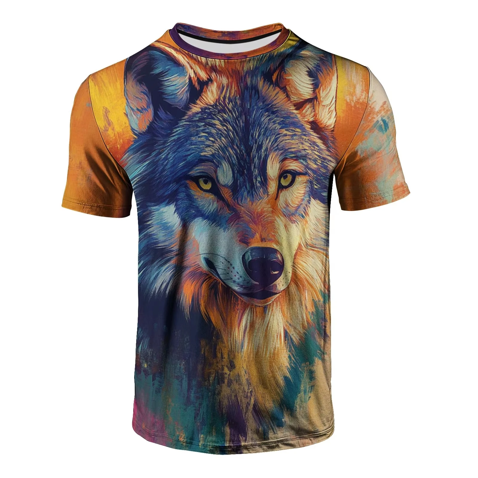 

Wolf Animal Pattern 3D Print T-Shirts Men Streetwear Hip Hop Short Sleeve T Shirt Oversized Tees Harajuku Y2k Tops Kids Clothing