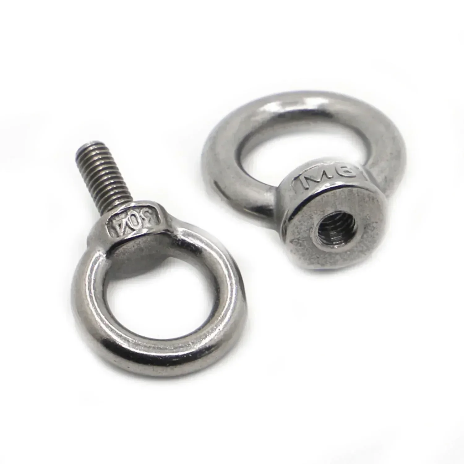 M3 M4 M5 M6 M8 M10 M12 Stainless Steel Lifting Eye Nuts Screw Ring Eyebolt Hooking Nut 304