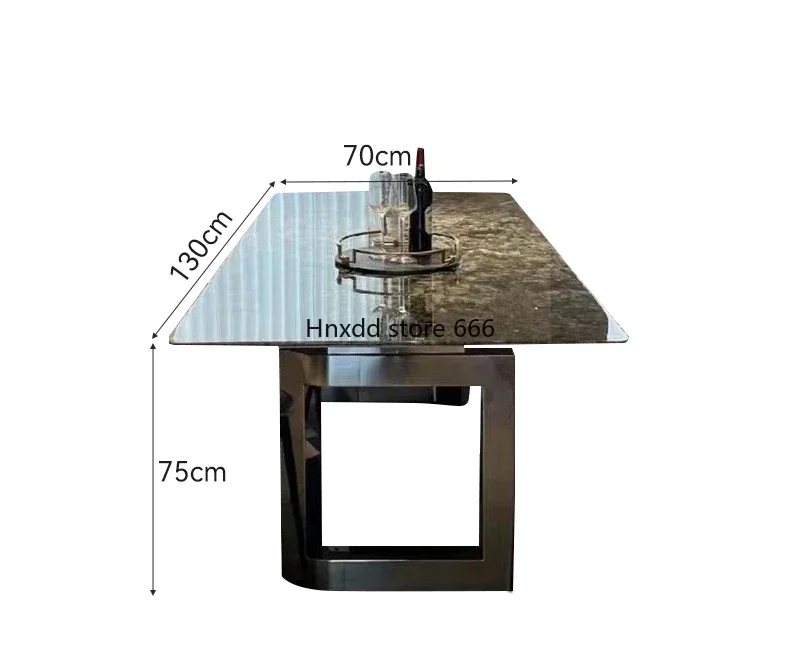 Super crystal stone dining table and chair combination light luxury living room small apartment creative table