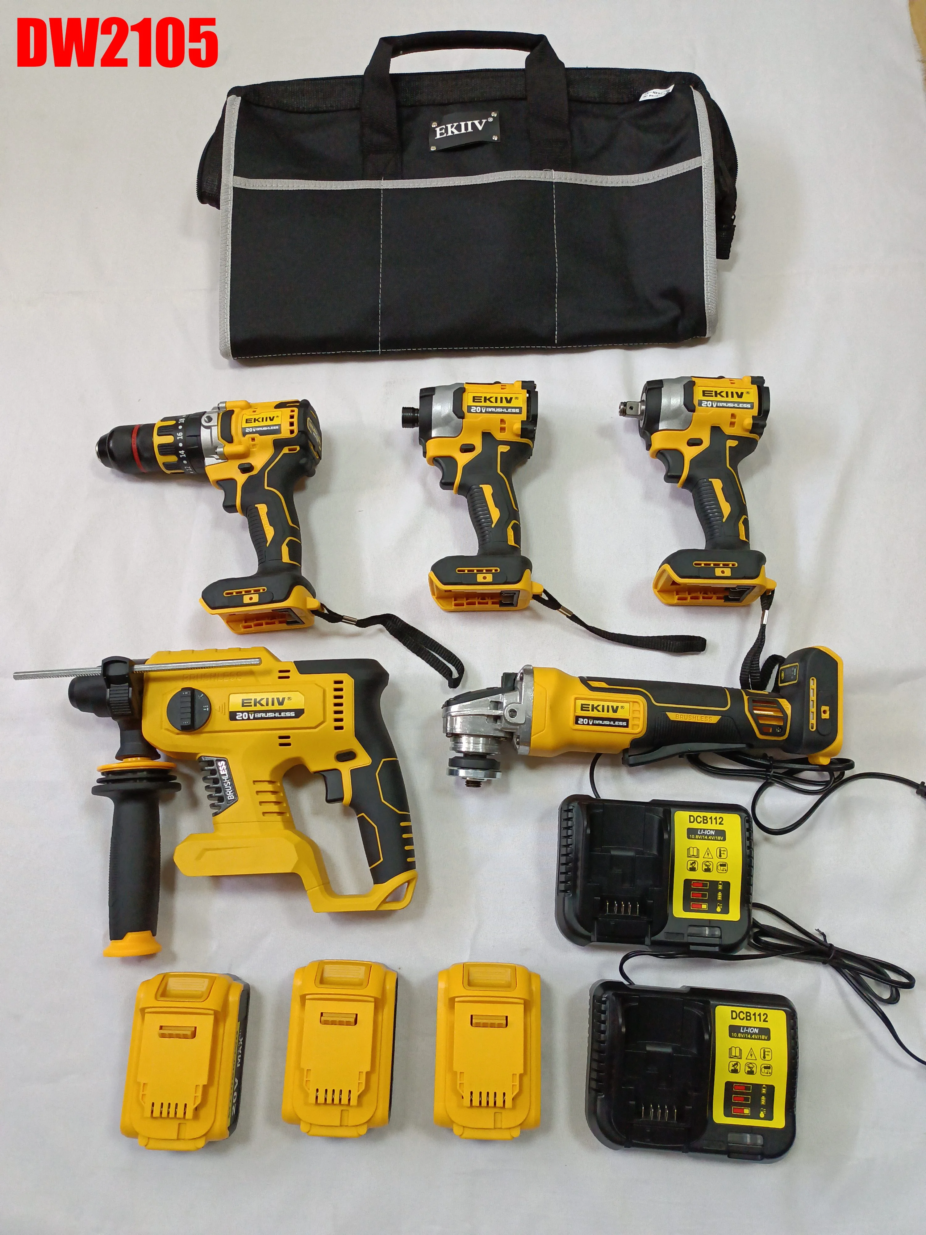 Custom Garden Tool Kits Big Discount !!!Available Sales Combo Power Tools 4 Kits Tool Set 20v Volt Cordless Drills