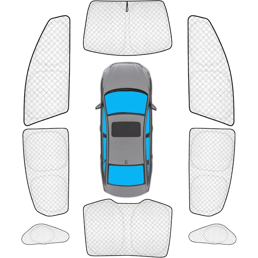 

8pcs Thicken Car Window Shades for Sonata Sedan Accessories 20152019 Custom Windshield Sunshade Privacy Car Window Covers for
