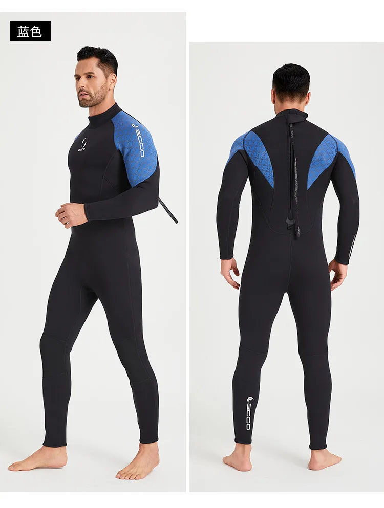 3 مللي متر النيوبرين بذلة الرجال الغوص بدلة كاملة Spearfishing ملابس السباحة الغوص تصفح قطعة واحدة مجموعة الدفء ملابس السباحة النساء