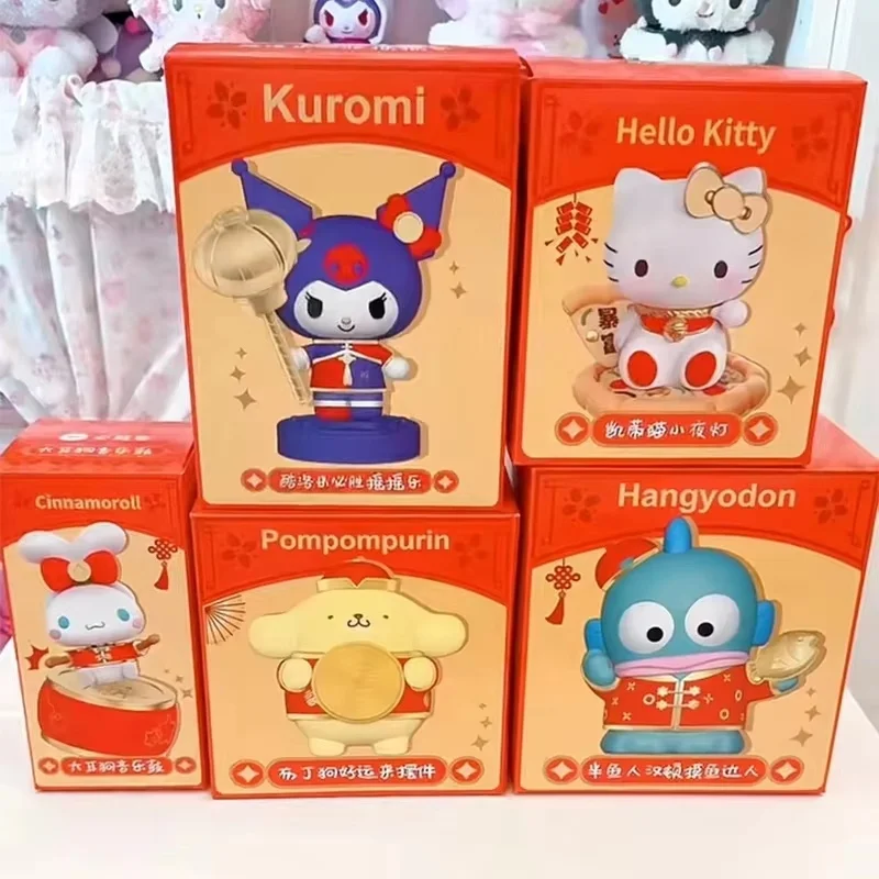 2025 Sanrio Collab Toy Kuromi Hangyodon Hello Kitty pompompurin Cinnamoroll kawaii anime figure cute cartoon toy New Year Gift