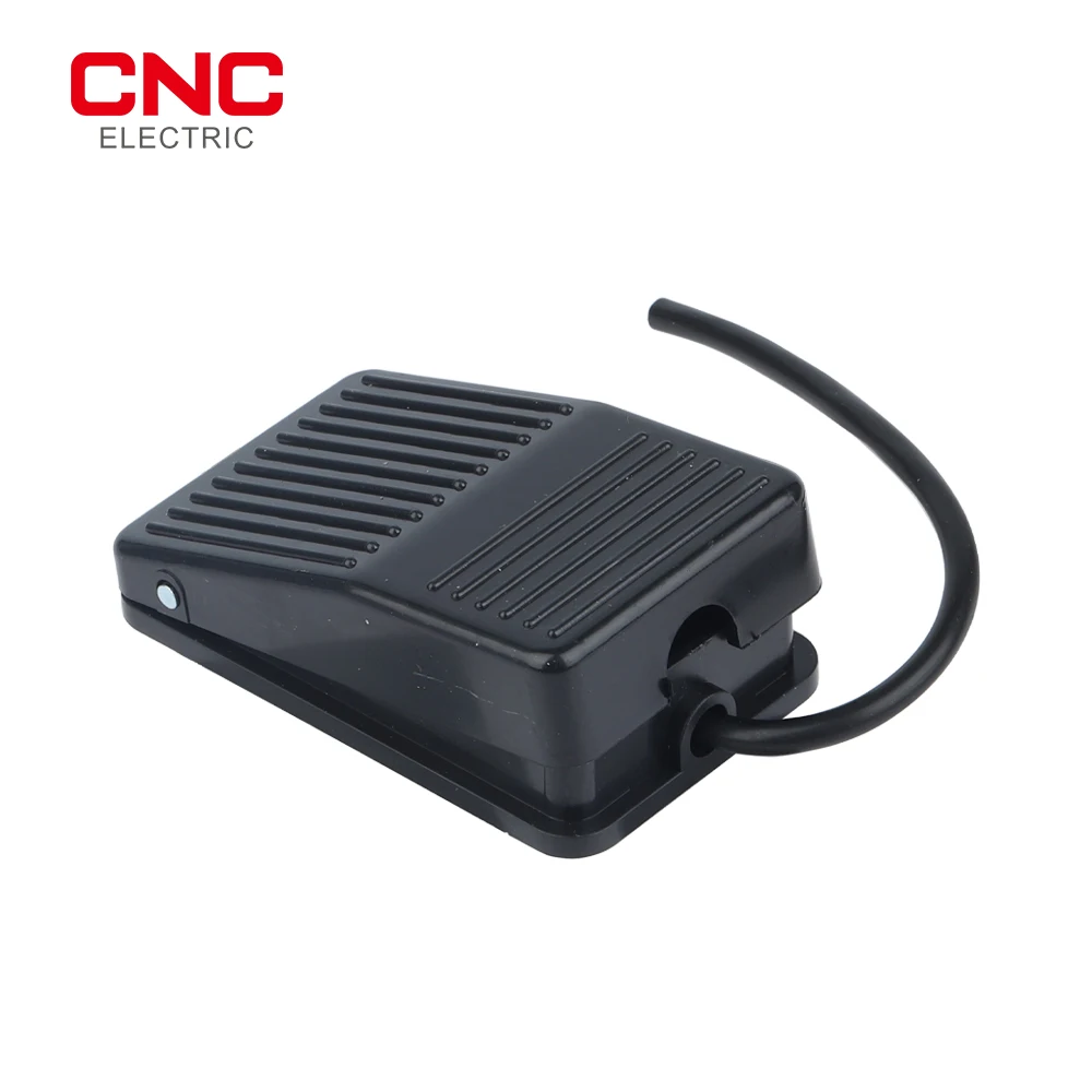 CNC FS-1 SPDT Black Nonslip Plastic Metal Momentary Electric Power Foot Pedal Switch 10A AC 250V