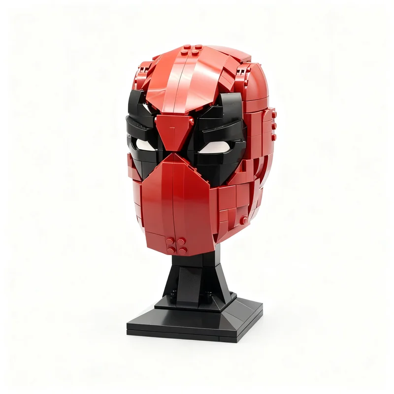 

New 569Pcs Famous Dead Hero Movie Moc Character Mask Head Helmet Model Custom Puzzle Diy Creative Ideas Toys Birthday Gifts
