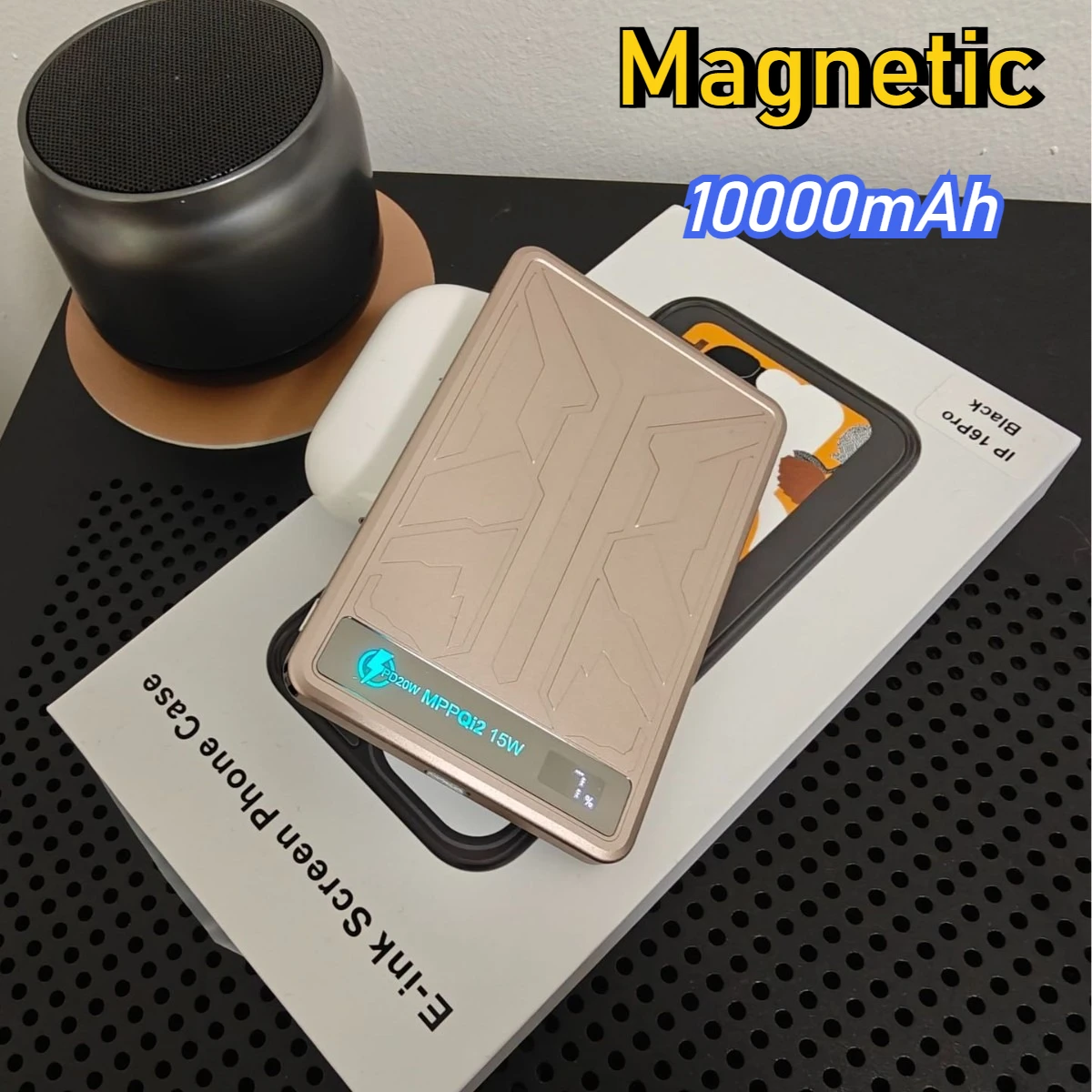 

Магнитный внешний аккумулятор 10000 мАч, 20 Вт, портативный внешний аккумулятор с быстрой зарядкой для Iphone 16 15 Powerbank