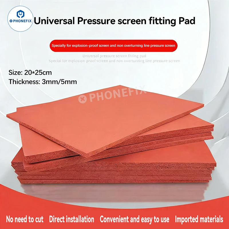 25x20CM Silicone Foam Mat 3mm/5mm OCA Laminatot Rubber Pad high-temperature resistant Universal Pressure screen fitting Pad