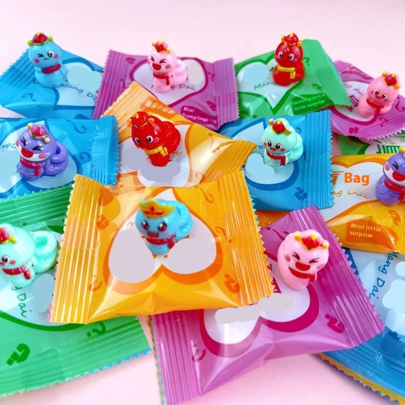 

60pcs Mini Resin Animal Blind Bag Creative Desktop Decoration Home Children's Party Festival Small Snake Blind Box Decoration