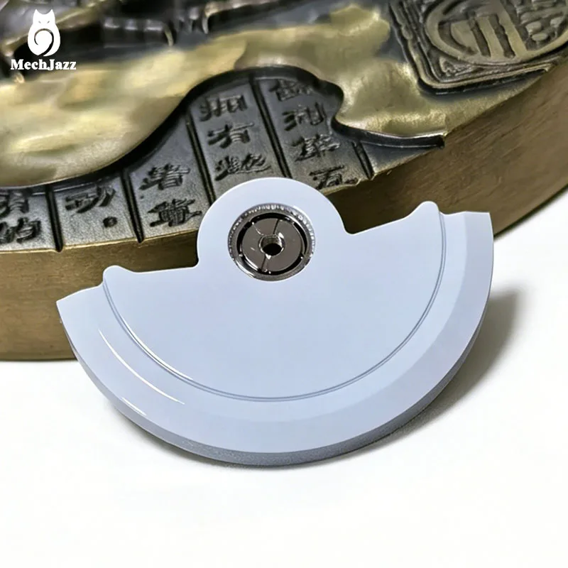 White Enamel Automatic Rotor Oscillating Weight Hammer for NH34 NH35 NH36 NH38 NH39 NH70 4R 6R NE Movement Watch Mod Parts