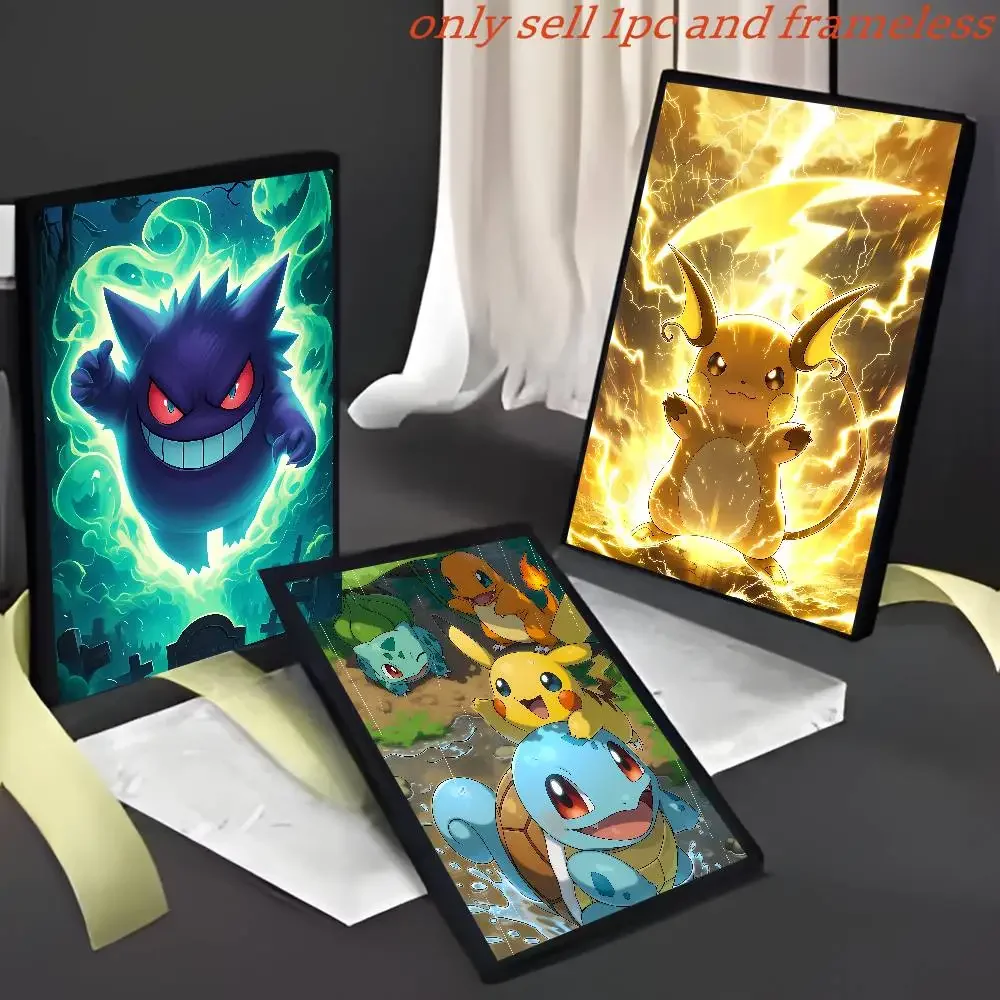 Pokemon Peripherals Pikachu Raichu Jolteon Anime Canvas Painting Bedroom Decor