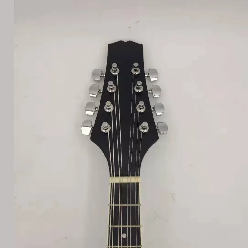 8 سلاسل مندولين خشب متين مندولين أنيق للكبار المبتدئين غروب الشمس مندولين جيتار أدوات عرقية لحنية كلاسيكية