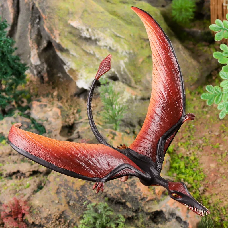 Simulated Dinosaur Toy Solid Animal Model Set  Beaked Pterosaur Ancient Magic Pterosaur Double Toothed Pterosaur