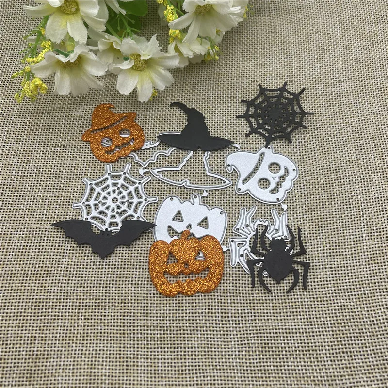 

Halloween Cobweb pumpkin Metal Cutting Dies Stencils For DIY Scrapbooking Decorative Embossing Handcraft Die Cutting Template