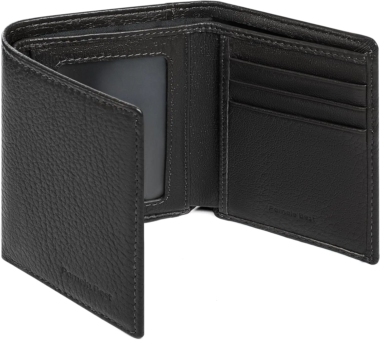Pomelo Best Men's Genuine Leather Wallet - RFID Blocking 11 Compartments Slim Credit Card Holder