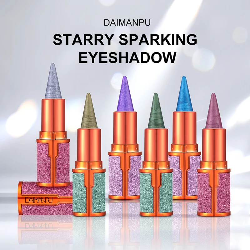Rose smoky powder, STARRY SPARKING EYESHADOW, glossy velvet texture, long-lasting makeup, waterproof and smudge-proof.