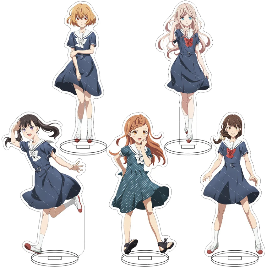 16CM Anime Junge Damen Spielen Keine Kampfspiele ‌   Figur Ayane Fukizuki Mio Yonae Yuu Inui Cosplay Acryl-Ständer Ornamente Geschenke