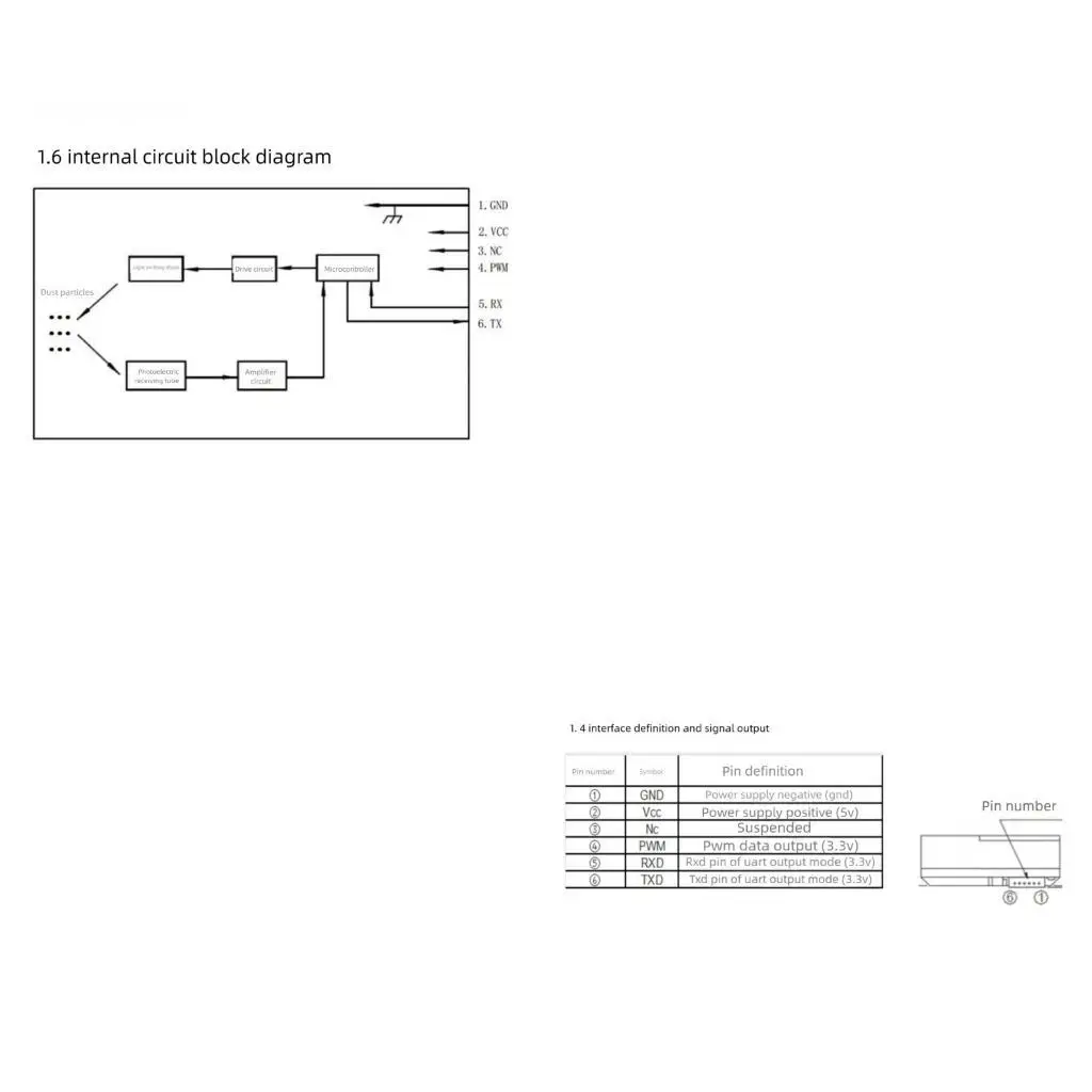 652F Modular Dust Detectors Fine Particulate Monitoring PM2.5 Air Quality Sensors Module Detection Sensors Precisions