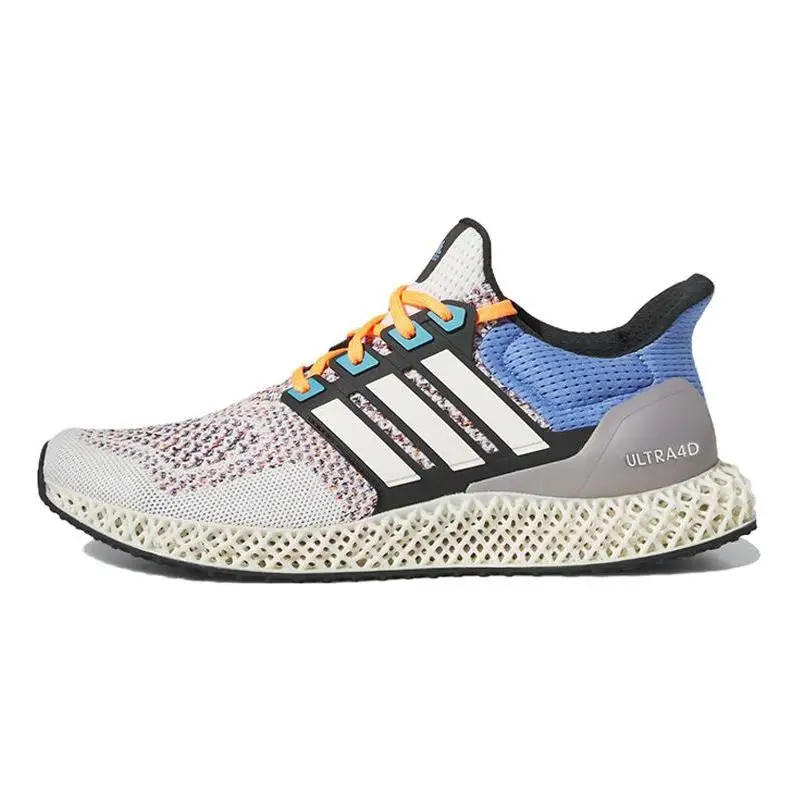 adidas Ultra 4D Chalk Blue Fusion Orange Sneakers shoes HP9735