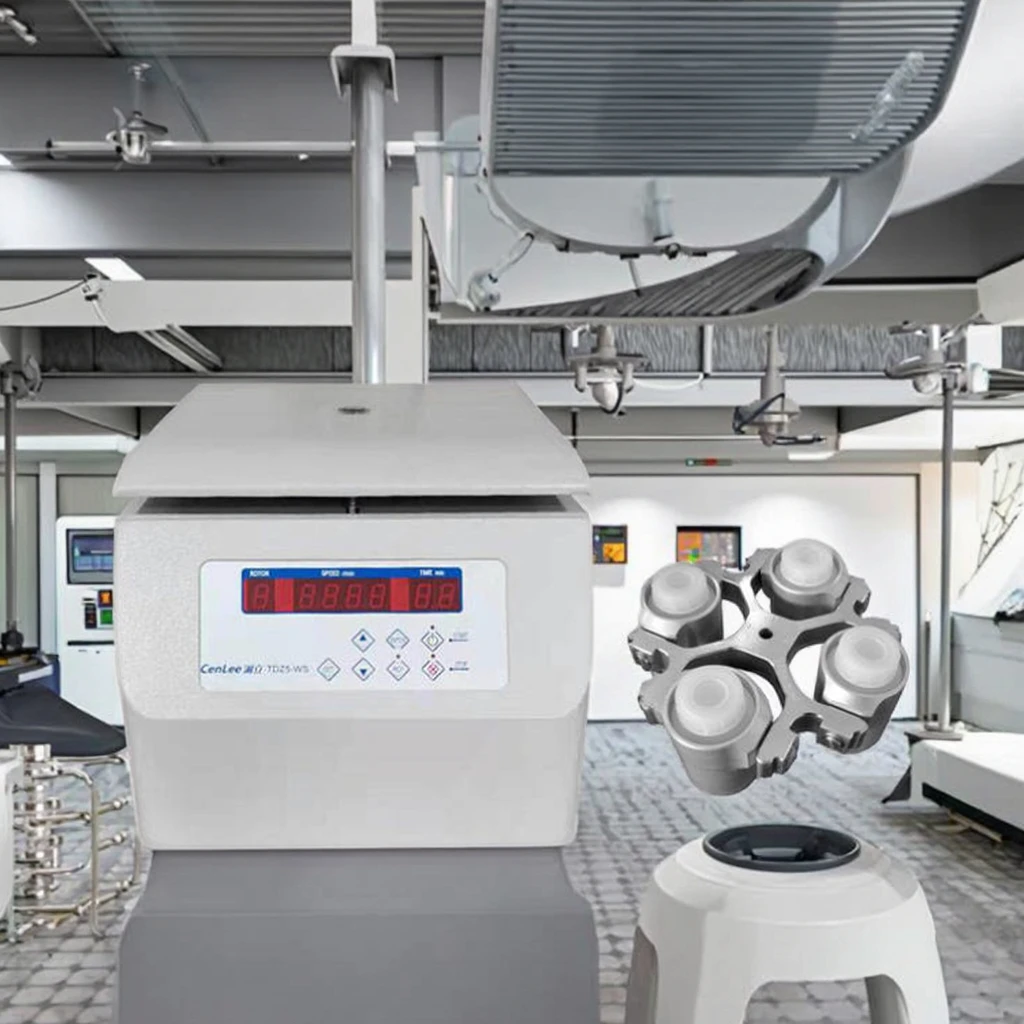 Professional Clinical Tabletop Centrifuge 5000 RPM for Routine Blood & Urine Tests in Hospital Lab