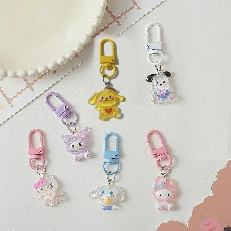 

Sanrio Anime Keychain Cute Hello Kitty Bag Accessories, Mobile Phone Lanyard, Fashionable Accessories for Girls, Gifts.
