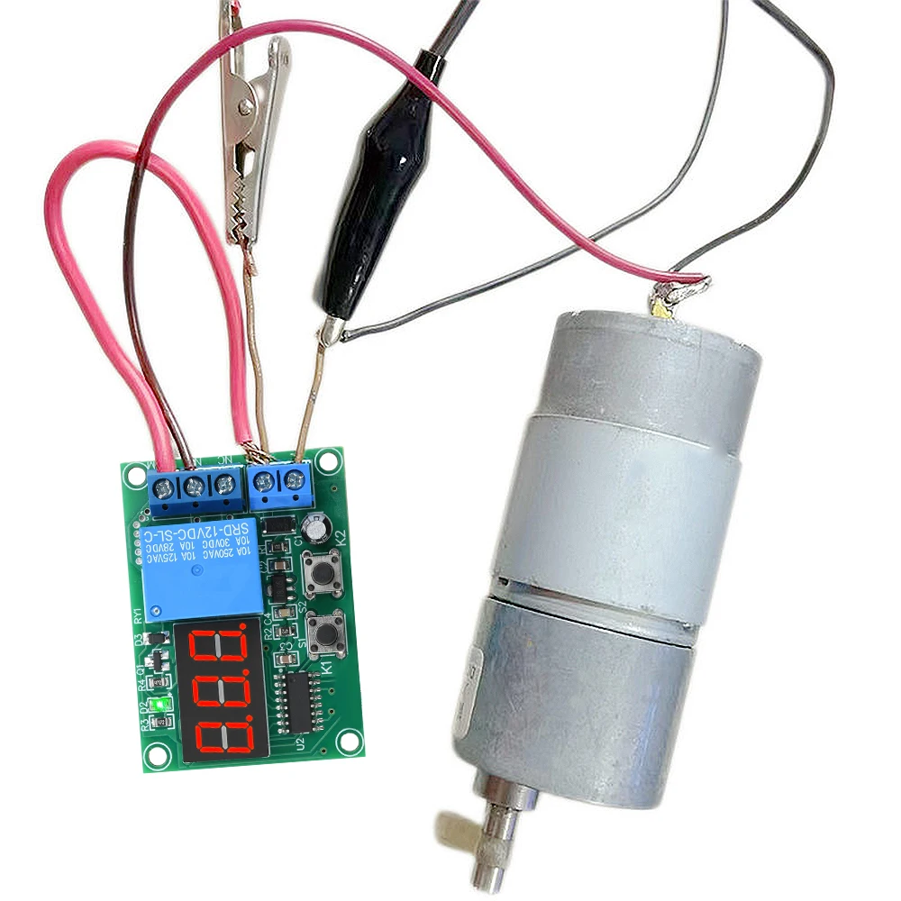 DC12V 24V LED ดิจิตอลรีเลย์หน่วงเวลา Trigger CYCLE TIMER DELAY SWITCH Circuit Board Timing Control โมดูล DIY