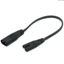IEC 320 2-Pin C7 Female To C8 Male Figure 8 Power Adapter Extension Cable 30CM -B119