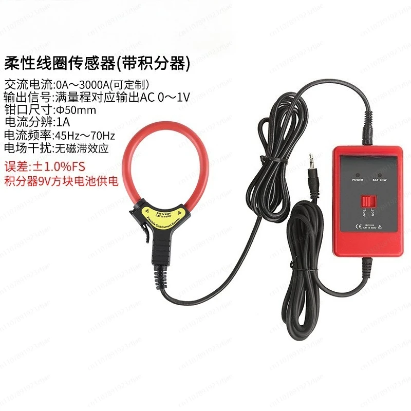 R50FA 100FA 150FA 200FA 300FA Flexible Coil Current Sensor AC Current 1000A Max 10mA Resolution AC 1000V
