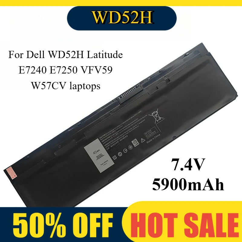 

Аккумулятор для ноутбуков Dell WD52H Latitude E7240 E7250 VFV59 W57CV