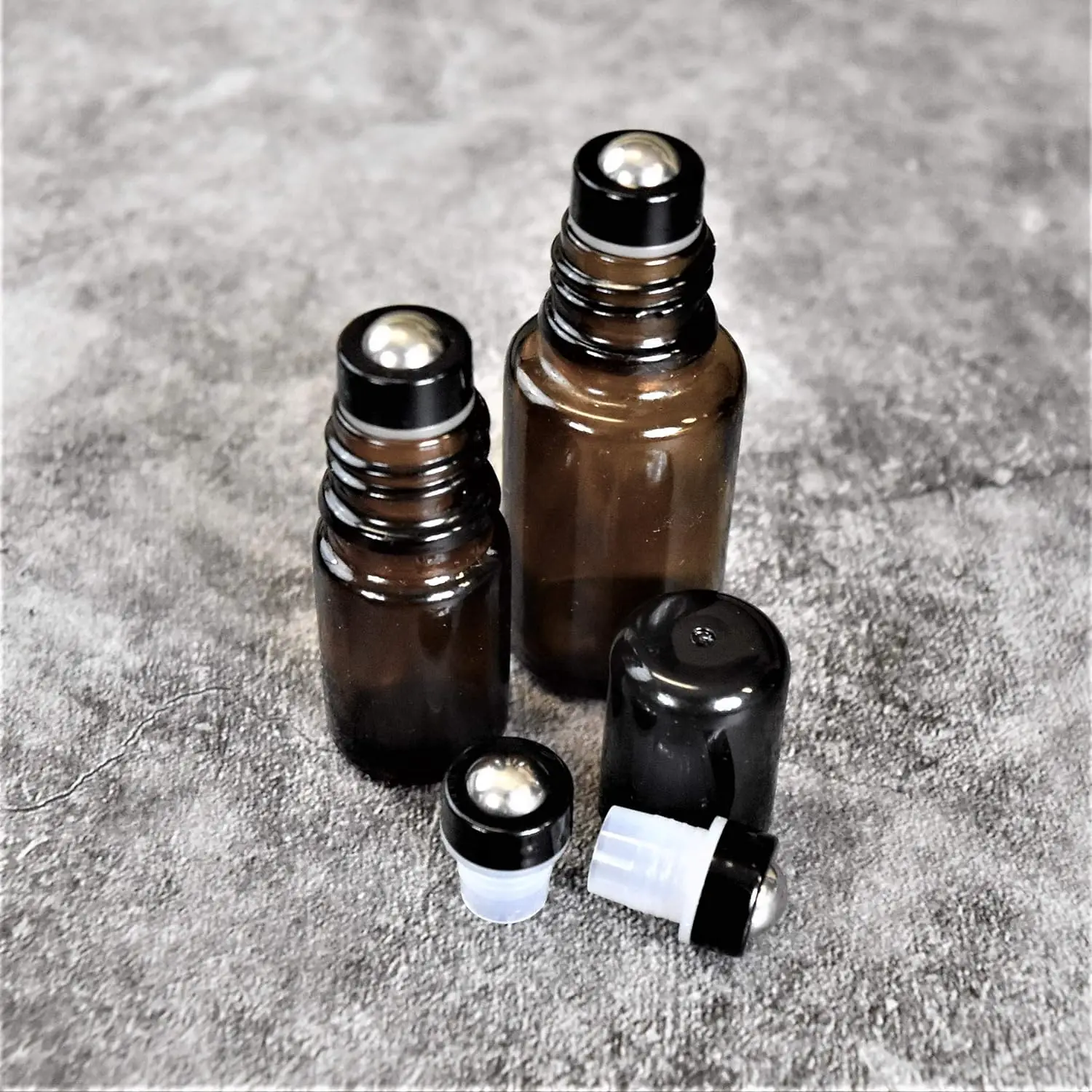 12Pcs Reusable Leakproof Metal Roller Ball Inserts with Top for 5ml 15ml Essential Oil Bottles Fits doTERRA, Young Living, Plant