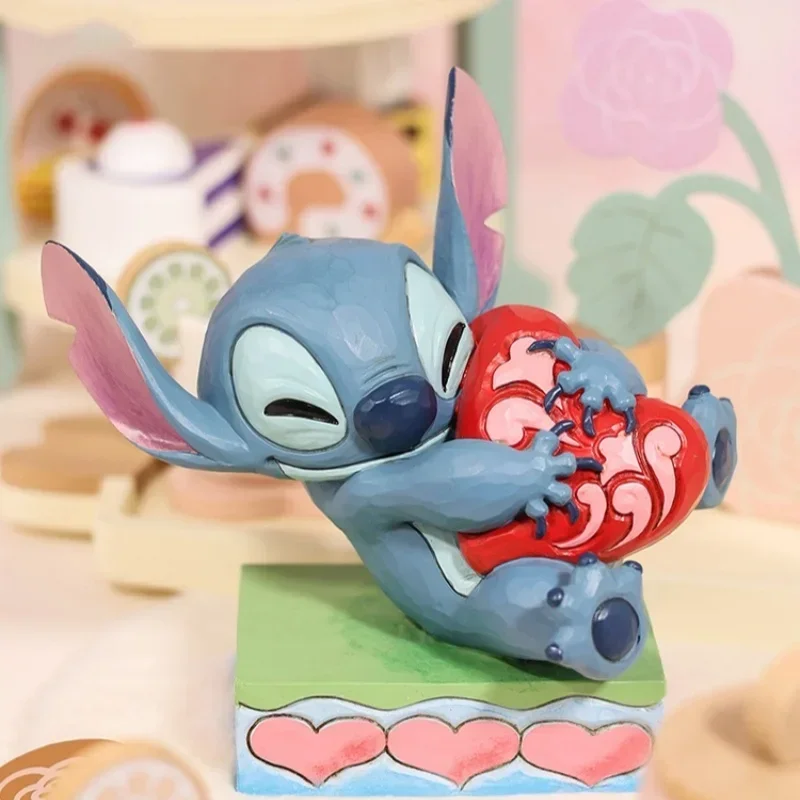 

13cm Disney Stitch Love Stitch Handicraft Desktop Decoration Starry Baby Birthday And Valentine's Day Gift