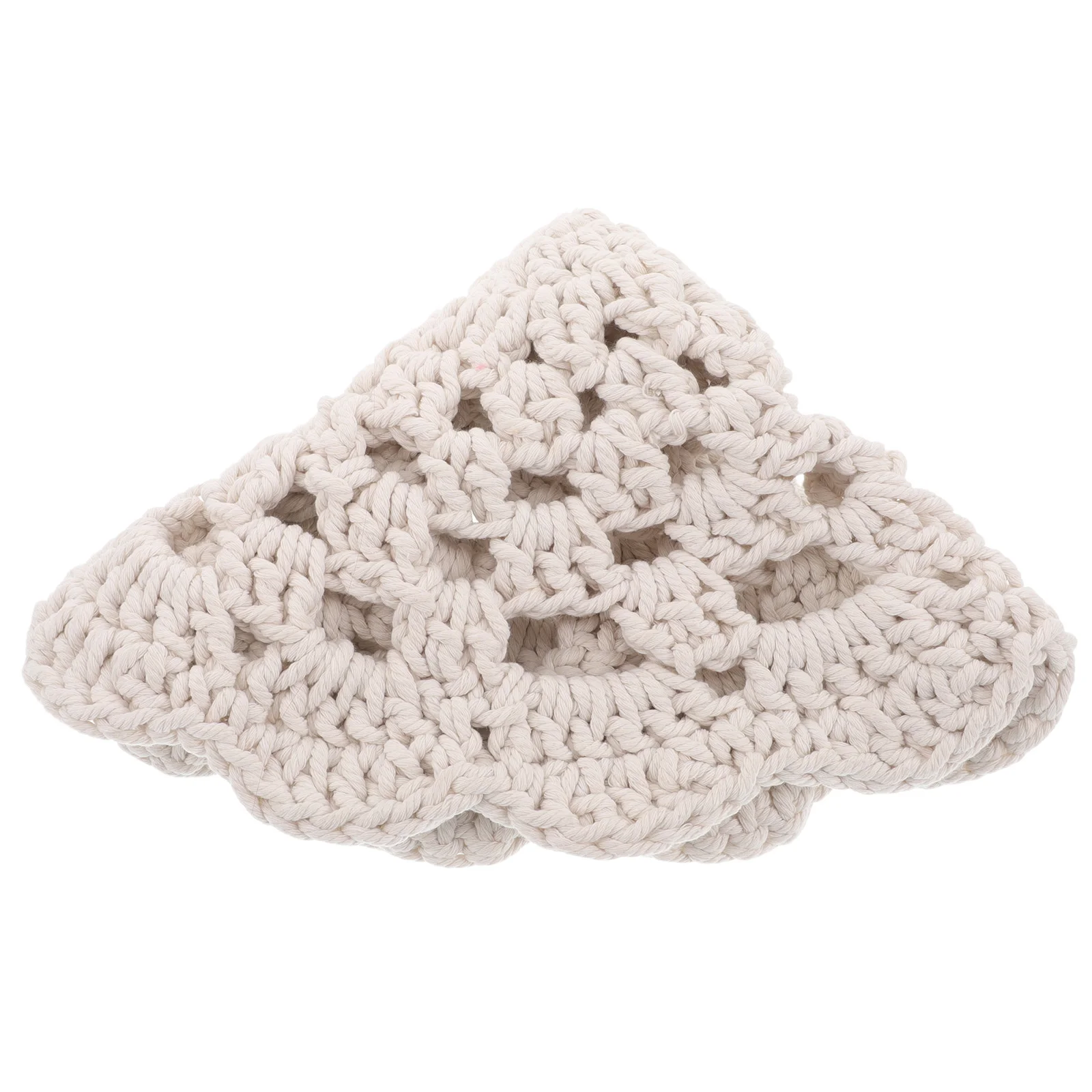 

Cotton Rope Vintage Crochet Doilies Crochet Coasters Round Lace Heat Insulation Small Placemats Table Decor Placemats