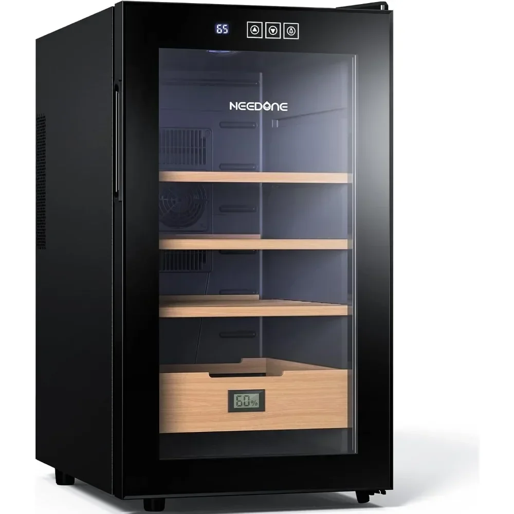 

Горячие продажи. Хьюмидор-холодильник 48 л, шкаф для электронного хьюмидора емкостью 300 отсчетов с гигрометром, подарок для мужчин, 1,7 куб. фута. НОВЫЙ