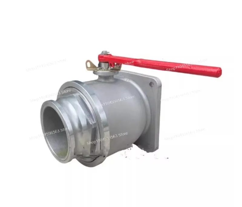 DN100 Aluminum Alloy Ball Valve 4 Inch Flanged for Manure Suction Truck Sewage Tanker Wastewater Cleaning 1.6MPa