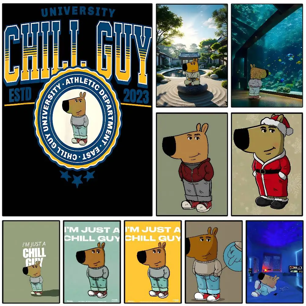 C-Chill Guy ملصق فني مع مطبوعات هدية تزيين غرفة النوم وغرفة المعيشة #1