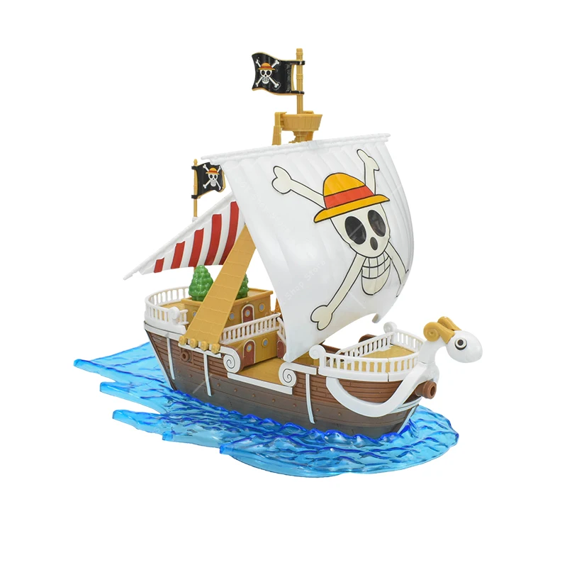 Bandai Anime One Piece Thousand Sunny Going Merry Model DIY Assembled Boat Models Figure Collection Model Assembled Ship Toy New