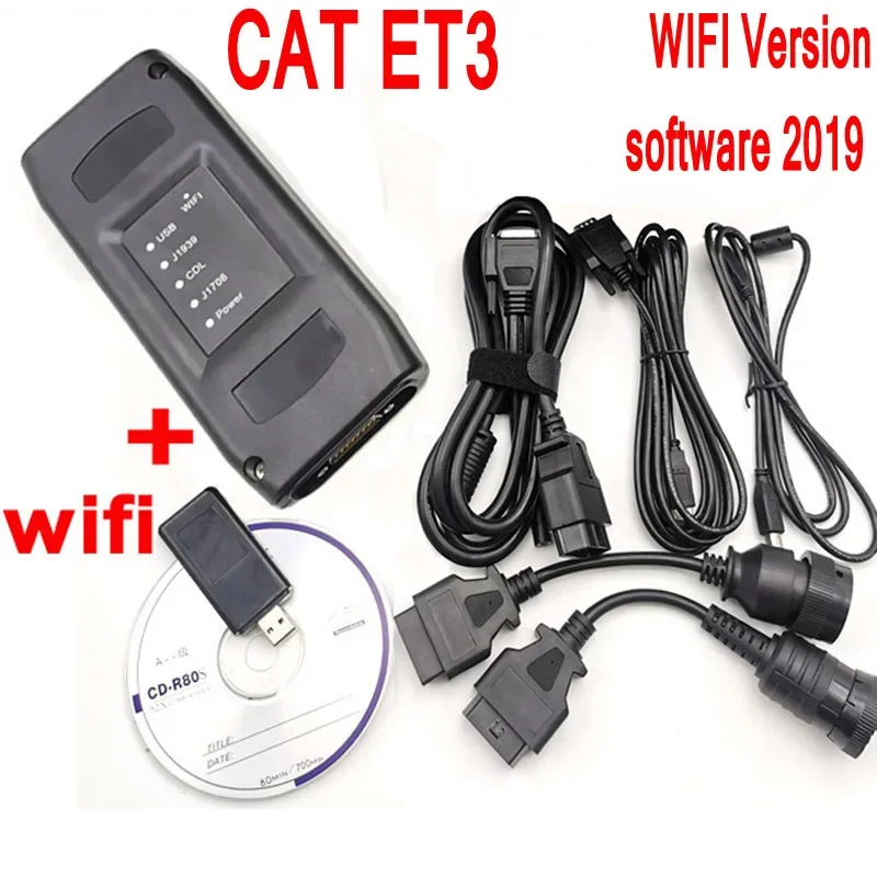 

CAT ET3 Wi-Fi адаптер III грузовик диагностический инструмент CAT3 коммуникационное соединение 9-контактный 14-контактный OBD-кабель гусеница сверхмощный сканер