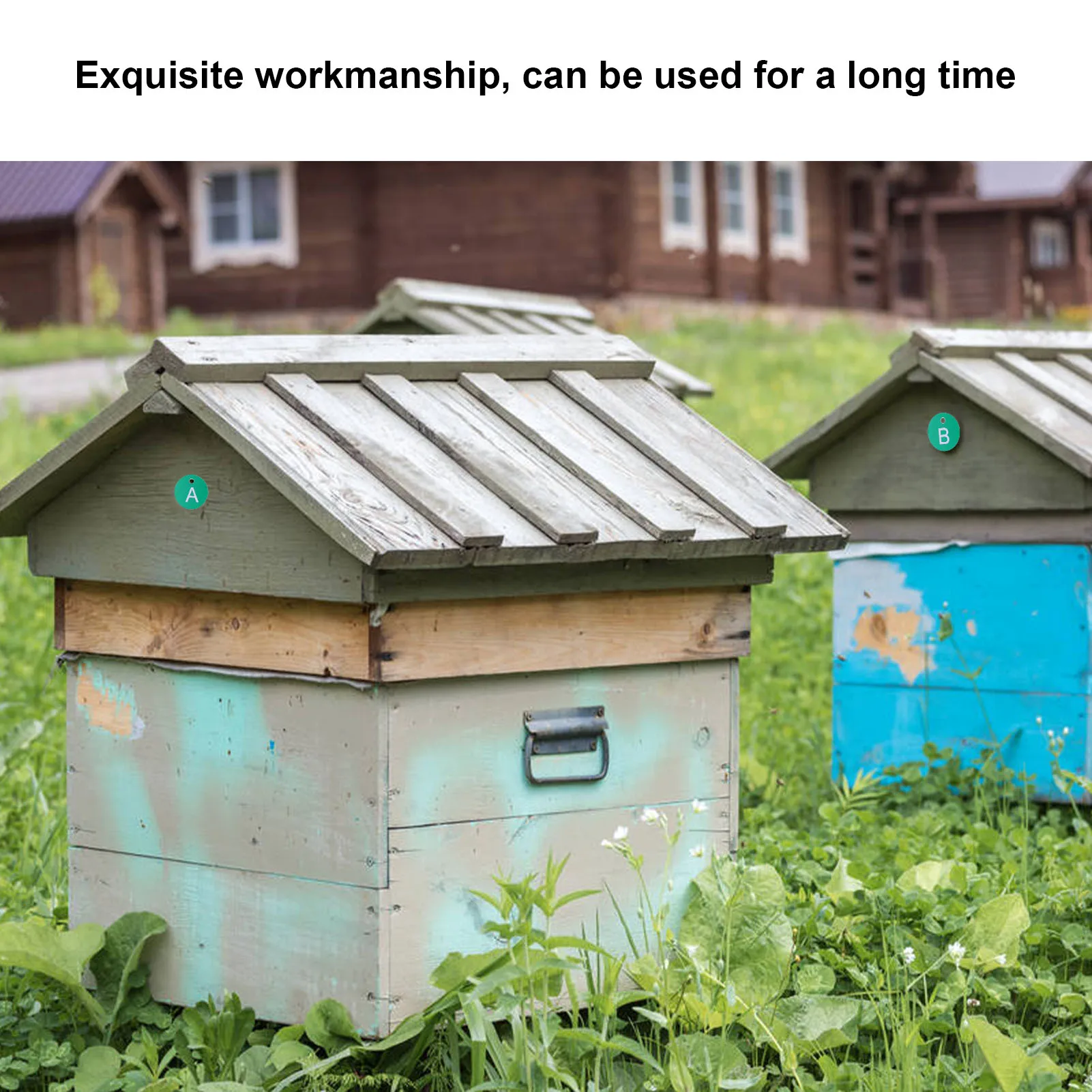 26PCS Beehive Numbered Tag Marker mit Loch Runde Beehive Label Beekeeping Zubehör für Garten