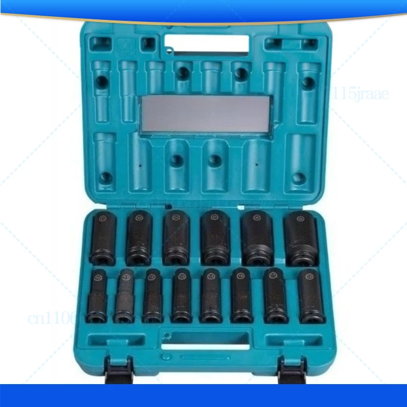 

For Makita sleeve 1/2 inch 12.5MM lithium battery wrench black square head impact long tube sleeve tool set E-16586