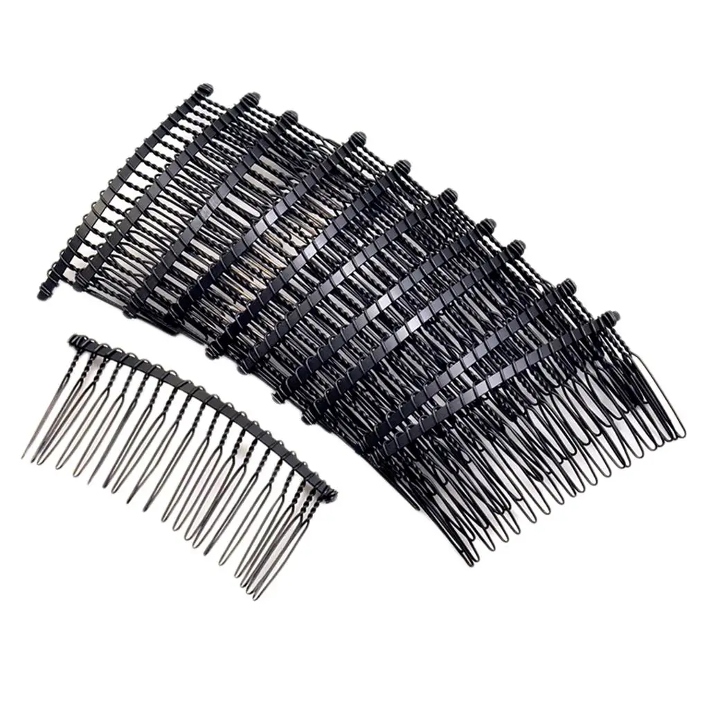 Peine de Metal para el pelo, 2x piezas, pasador lateral deslizante, pinzas para el pelo, accesorios para el cabello DIY