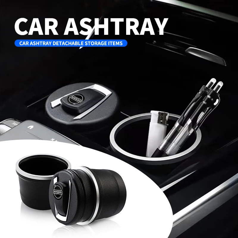 1 PC New Car Ashtray Garbage Coin Storage Cup Container Cigar Ash Tray For Nissan Alfa Romeo Renault MINI Seat Chevrolet Kia TRD