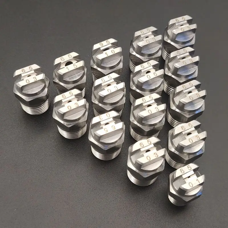 1/4" HVV/HU 80 Degree Flat Fan Nozzle High Pressure Cleaning Spray Nozzle Industrial Washing Water Jet Sprayer Tips
