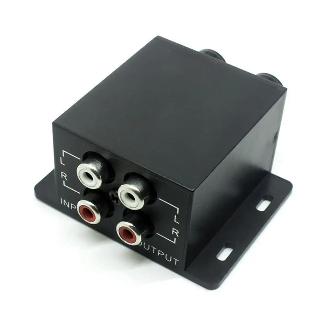 Amplificador de potência automático compacto ajustável baixo subwoofer equalizador universal crossover controlador para acessórios do carro