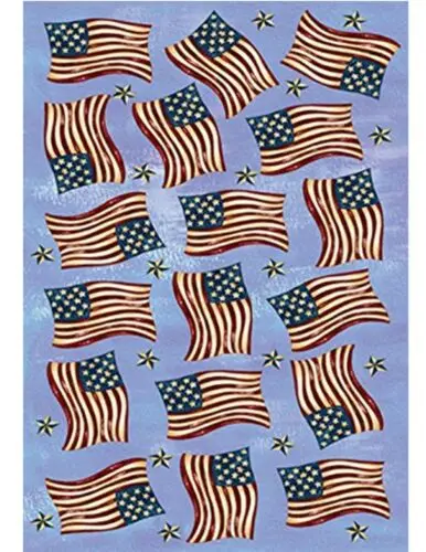 Toland Waving Flags July 4 Small Flag Patriotic Garden Flag 2-Sided 12X18 Banner