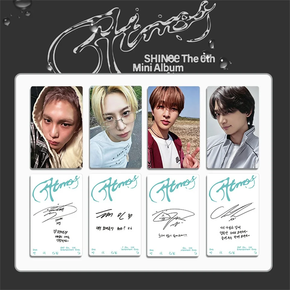 4Pcs/Set SHINEE New Album ATMOS HD Photocards Onew Jonghyun Key
