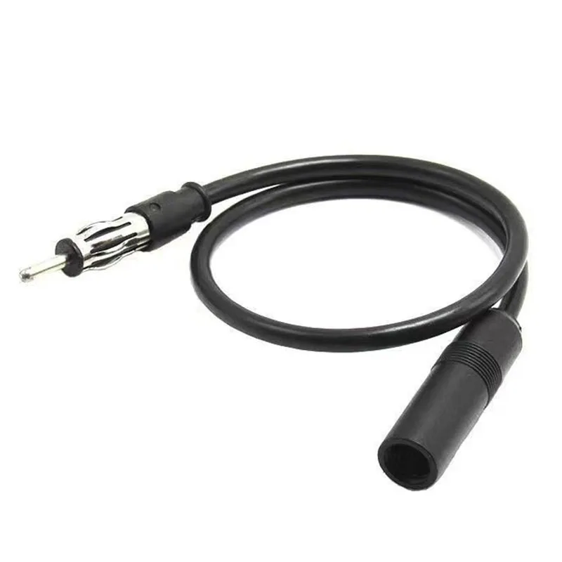 Car Radio Antenna Extension Cable 35cm 13inch Car FM AM Radio Car Antenna Extension Cable Cord DIN Plug Connector Coaxial Cable